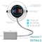 Luxrite 6 Inch Commercial LED Recessed Downlight 4 CCT Selectable 15/19/24W 1200/1600/2000LM Dimmable LR23952-1PK - alternate 5